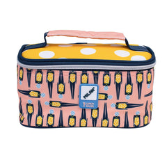 Cool Bag Milan Swins 2 Sandwich Box Small 1,5 L Yellow Pink Polyester 22 x 10,5 x 12 cm - Calm Beauty IE