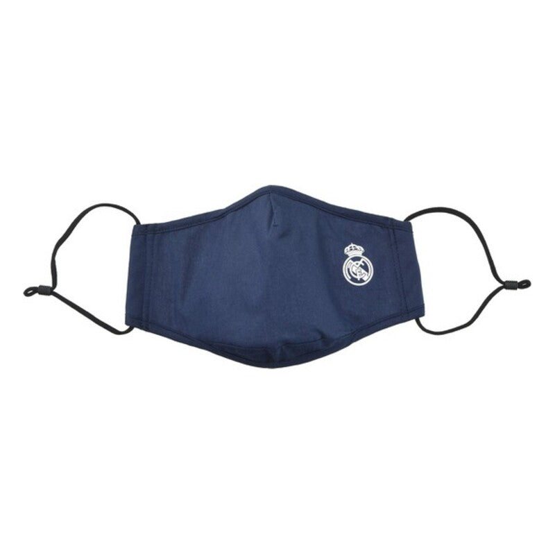 Hygienic Reusable Fabric Mask Real Madrid C.F. Children's Blue - Calm Beauty IE