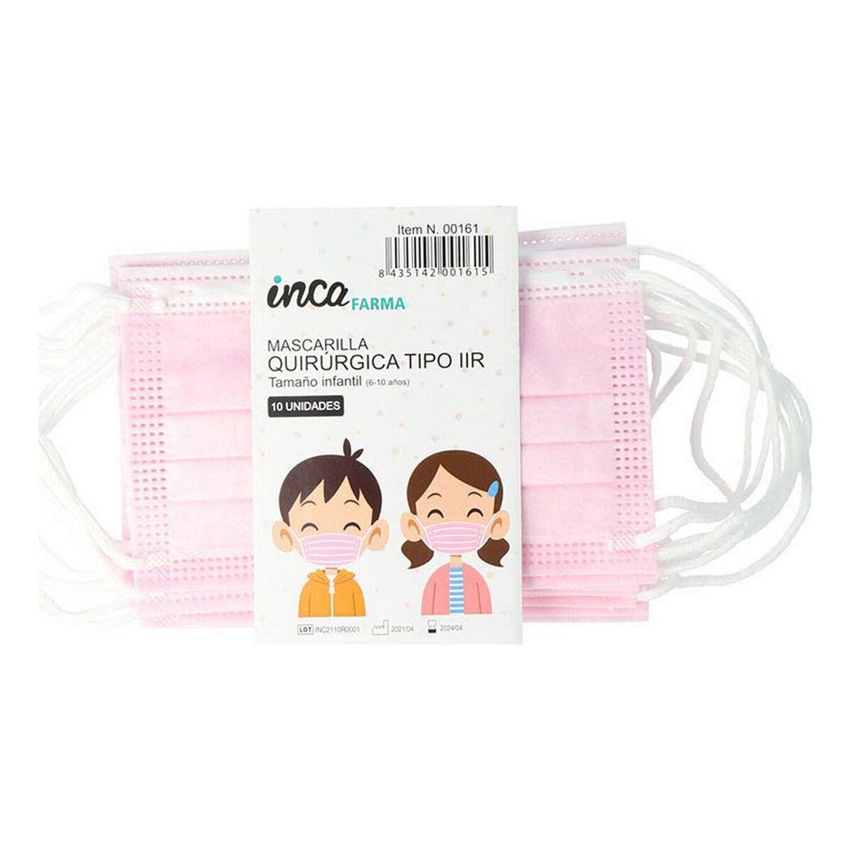 Disposable Surgical Mask Inca Farma Children's Pink - Calm Beauty IE