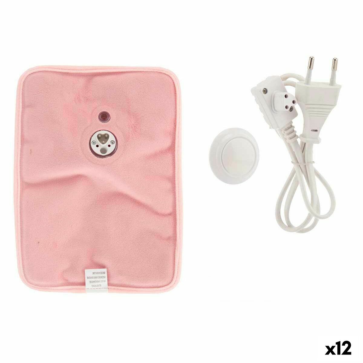 Electric Hot Water Bottle Hands Pink Plastic 380 W Velvet (12 Units) - Calm Beauty IE