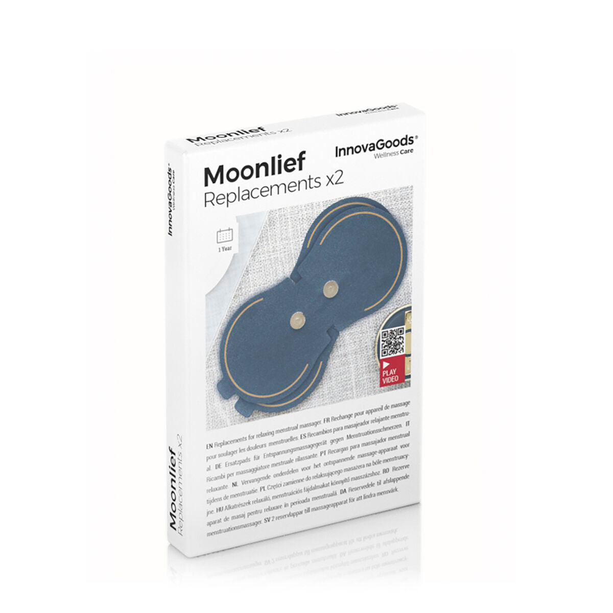 Replacement Patches for the Relaxing Menstrual Massager Moonlief InnovaGoods (Pack of 2) - Calm Beauty IE