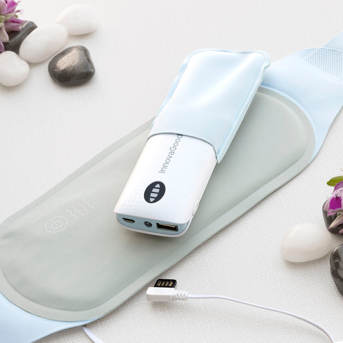 Rechargeable Wireless Massage and Heat Belt Beldisse InnovaGoods - Calm Beauty IE