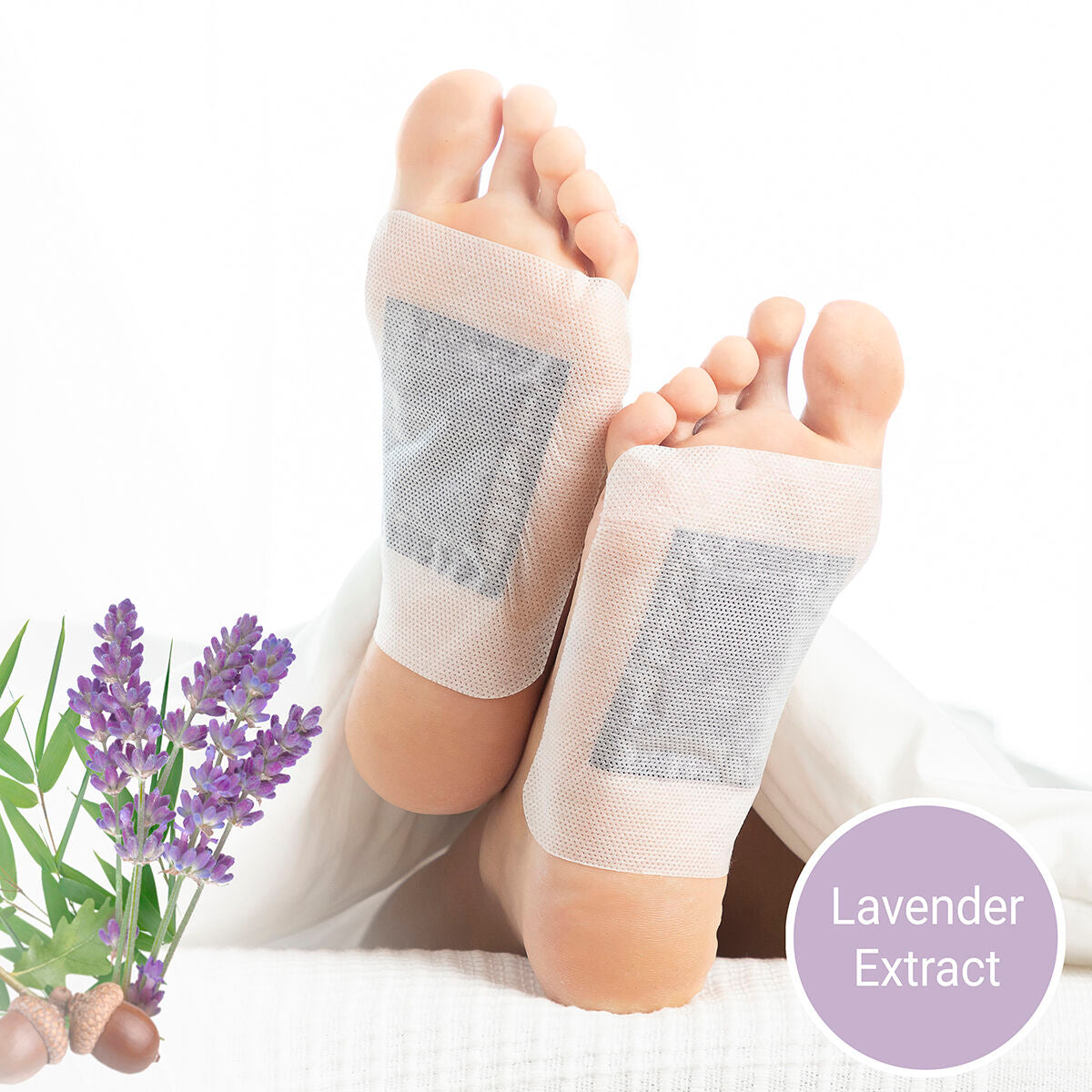 Detox Foot Patches Lavender InnovaGoods 10Units - Calm Beauty IE
